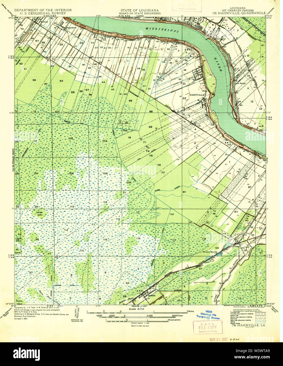Map of hahnville hires stock photography and images Alamy