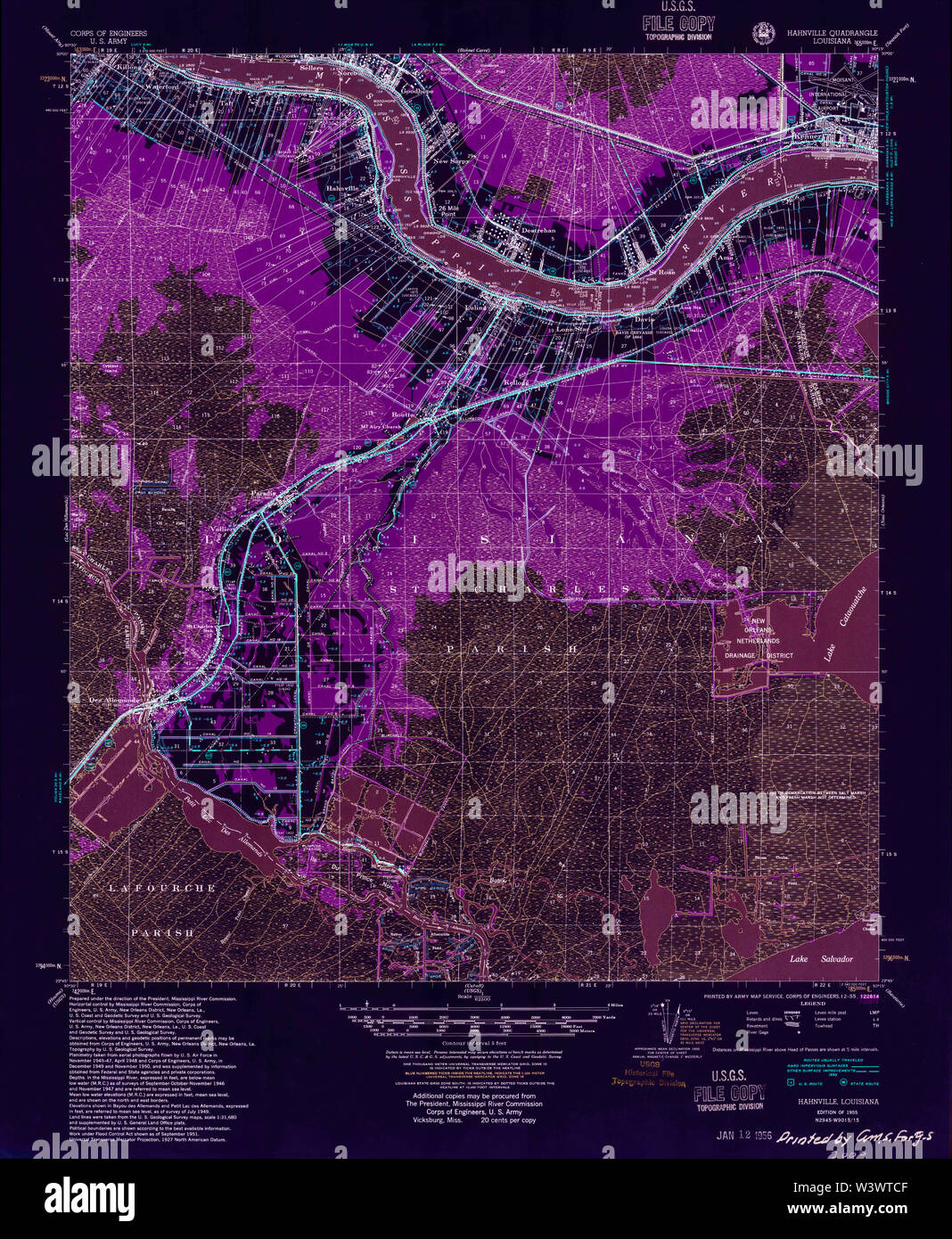 Hahnville map hires stock photography and images Alamy