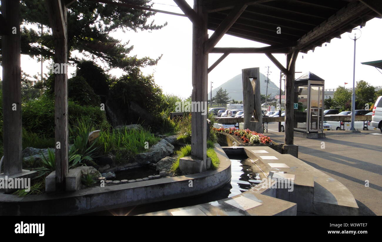 Asamushi Onsen hot springs area in Aomori City, Aomori Prefecture, Japan. Stock Photo