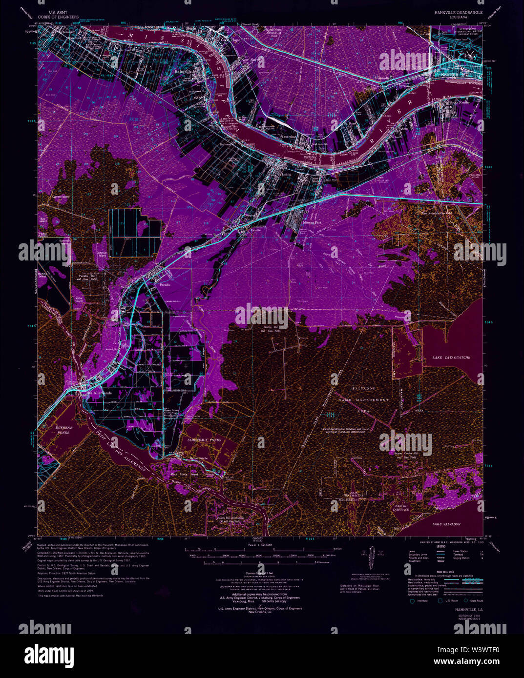 Hahnville map hires stock photography and images Alamy