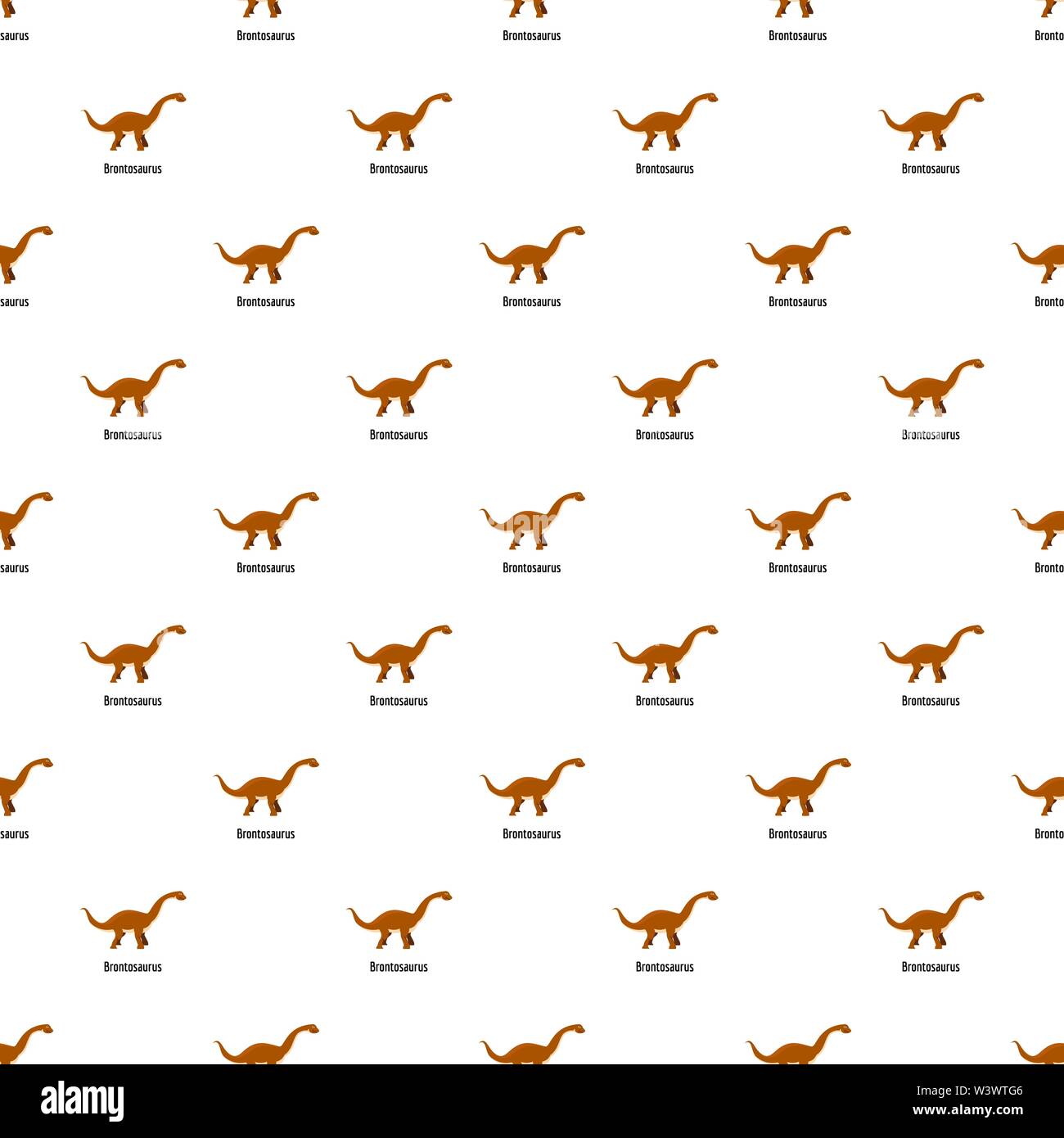 Brontosaurus pattern seamless vector repeat for any web design Stock ...