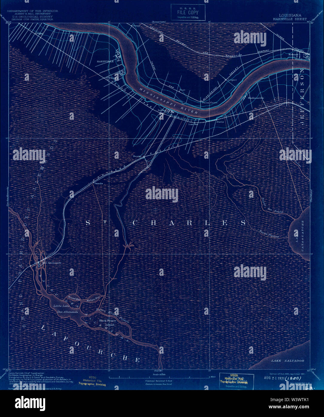 Hahnville louisiana map hires stock photography and images Alamy