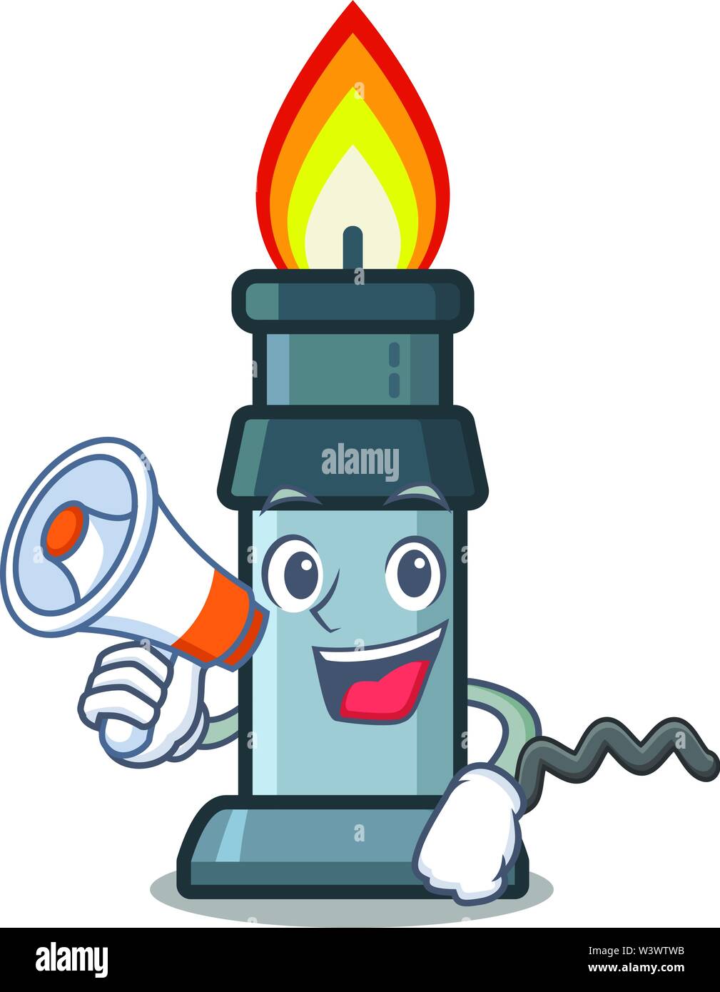 Cartoon bunsen burner Stock Vector Images Alamy
