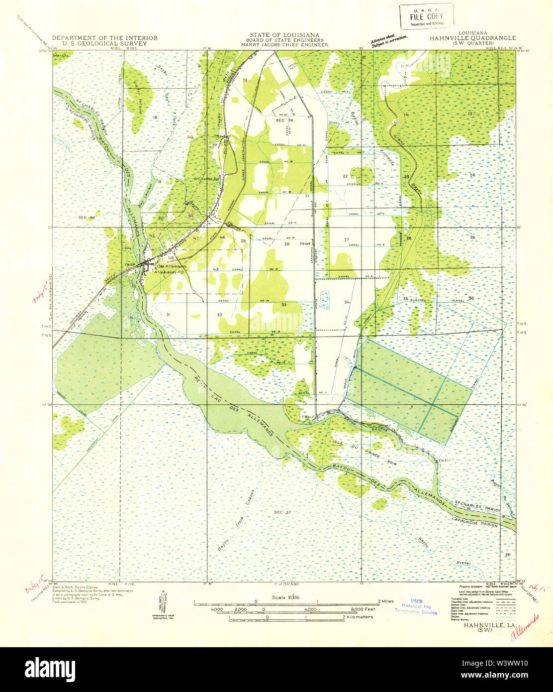 Hahnville louisiana map hires stock photography and images Alamy
