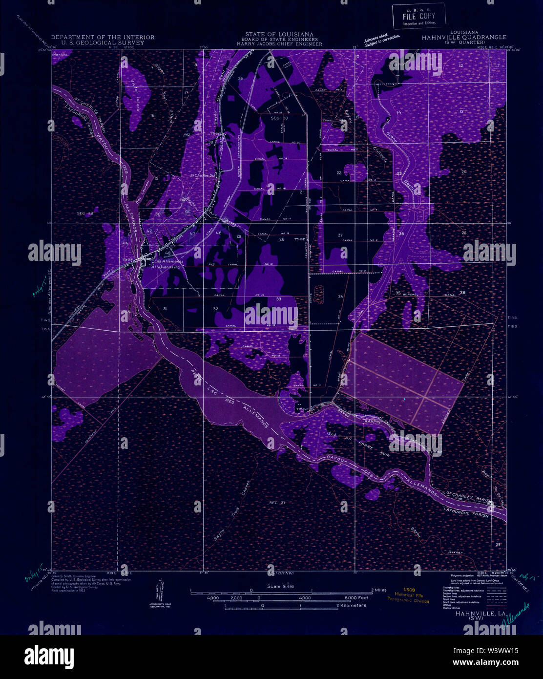 Hahnville louisiana map hires stock photography and images Alamy