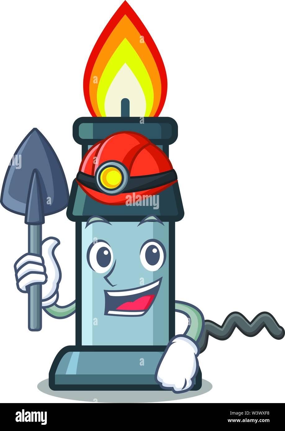 Miner busen burner in the character pocket vector illustration Stock ...