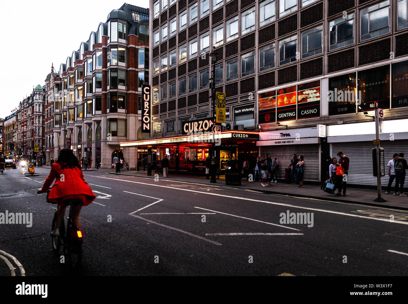 Shaftesbury Avenue, The West End theatre district, City of Westminster, W1, England, UK. Stock Photo