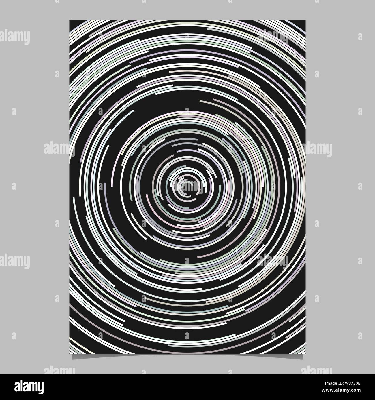 Psychedelic abstract flyer background template - vector graphic from ...