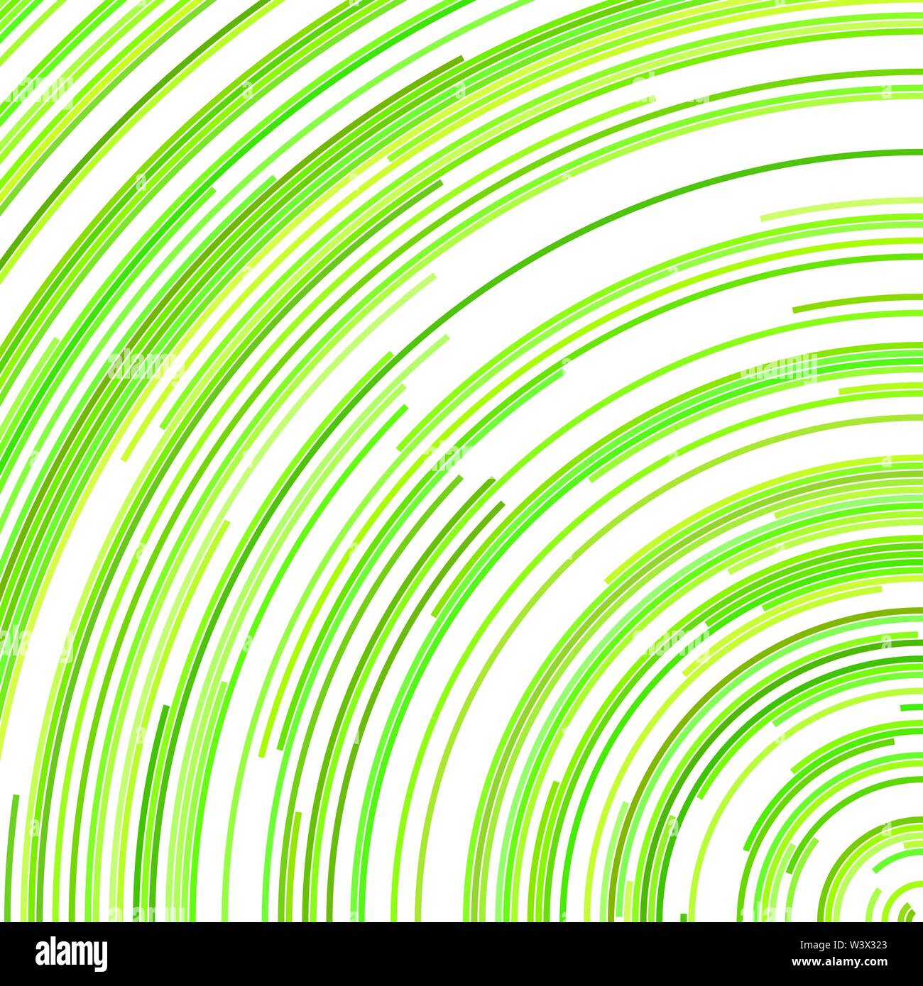 Green psychedelic abstract background - vector design from concentric ...