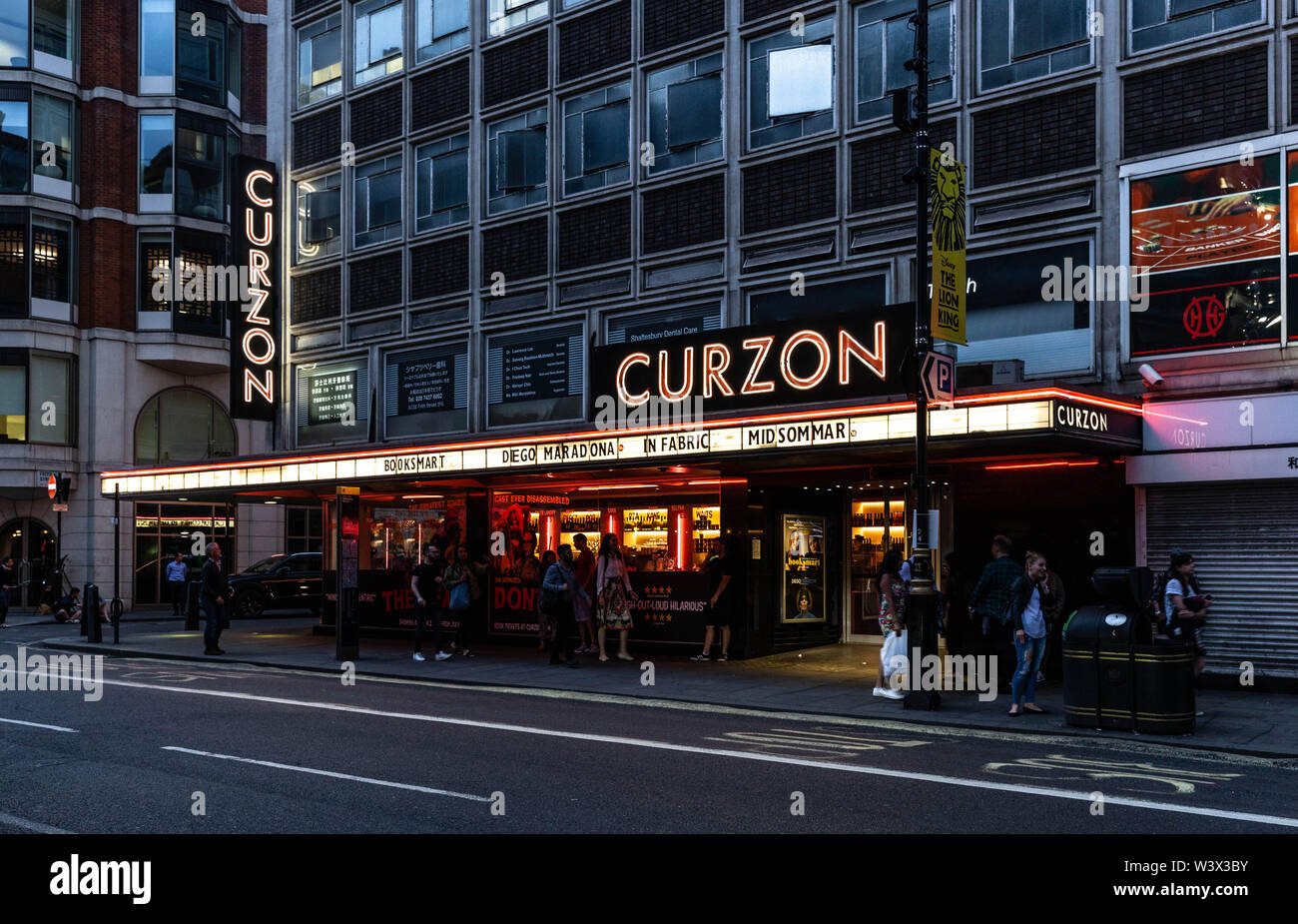 Curzon Soho cinema, Shaftesbury Avenue, London W1, England, UK. Stock Photo