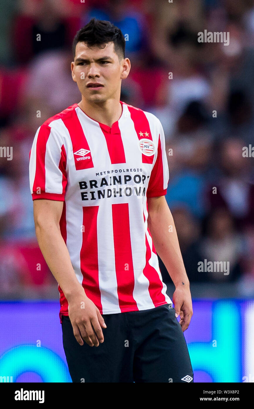 EINDHOVEN, PSV - VFL Wolfsburg, friendly match, football, Eredivisie,  season 2019-2020, 17-7-2019, Philips Stadium, PSV player Hirving Lozano  Stock Photo - Alamy