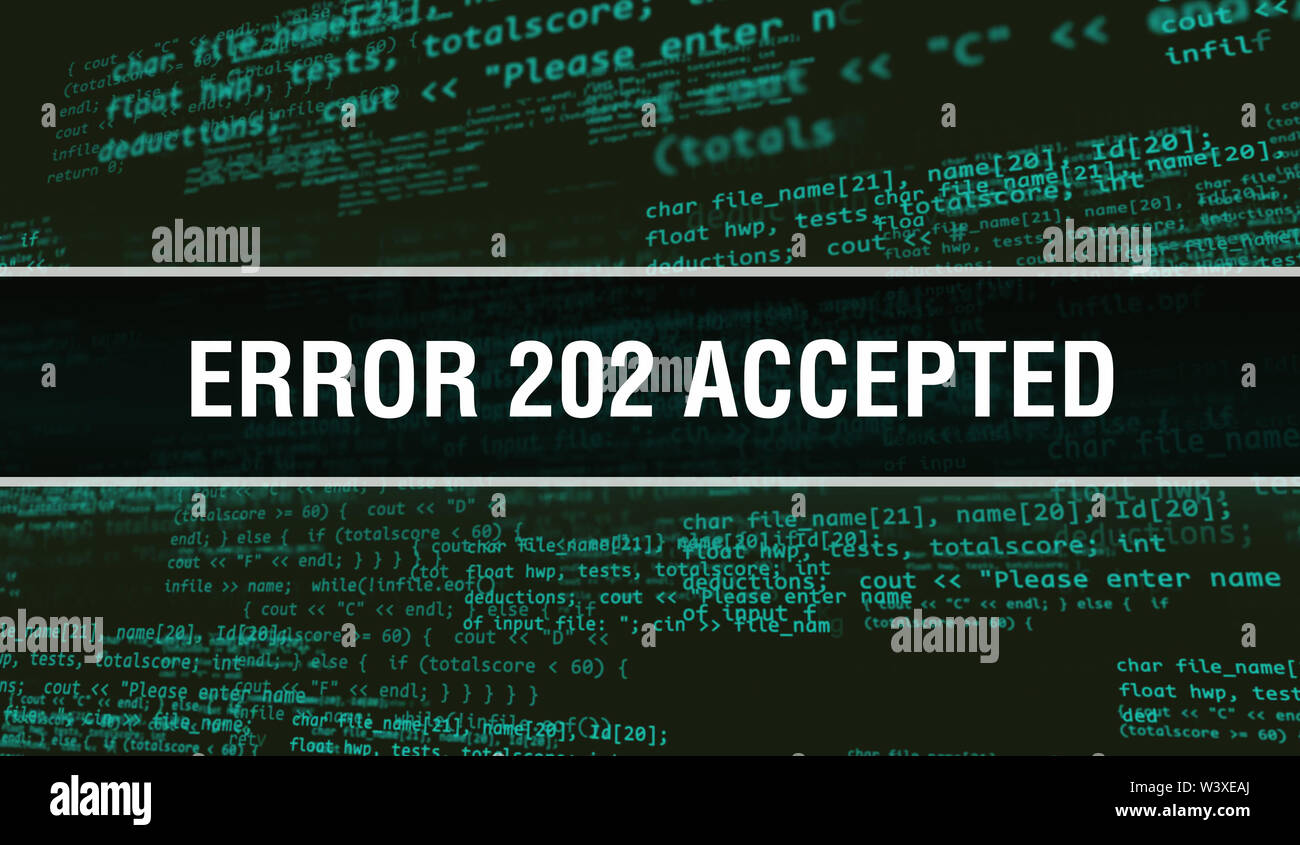 Error 202 accepted background hires stock photography and images Alamy