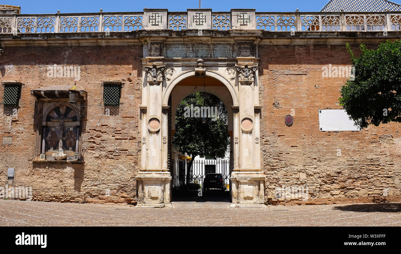 La Casa de Pilatos or Pontius Pilate's House in Seville, Spain Stock