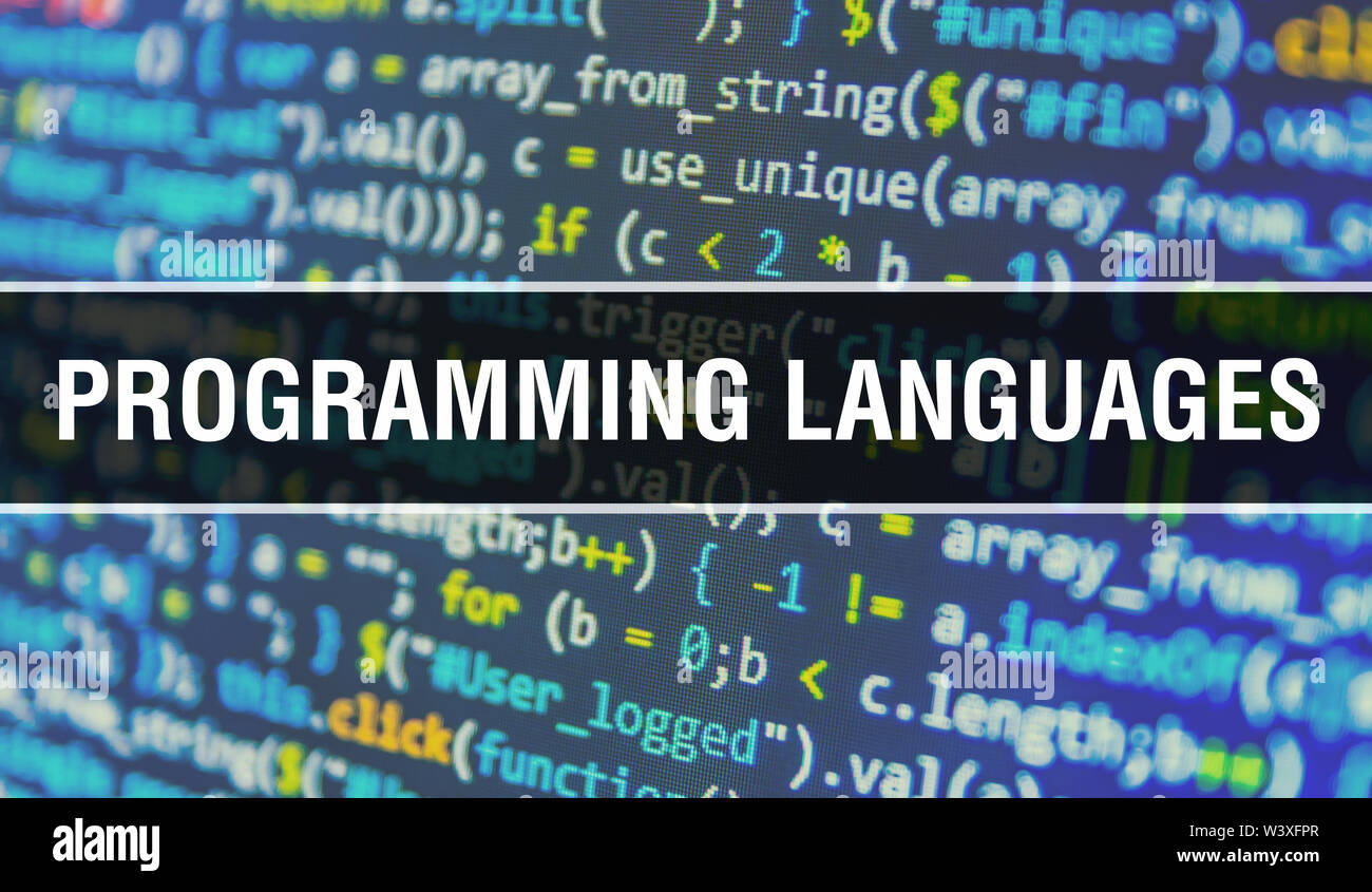 Programming languages image hi-res stock photography and images - Alamy