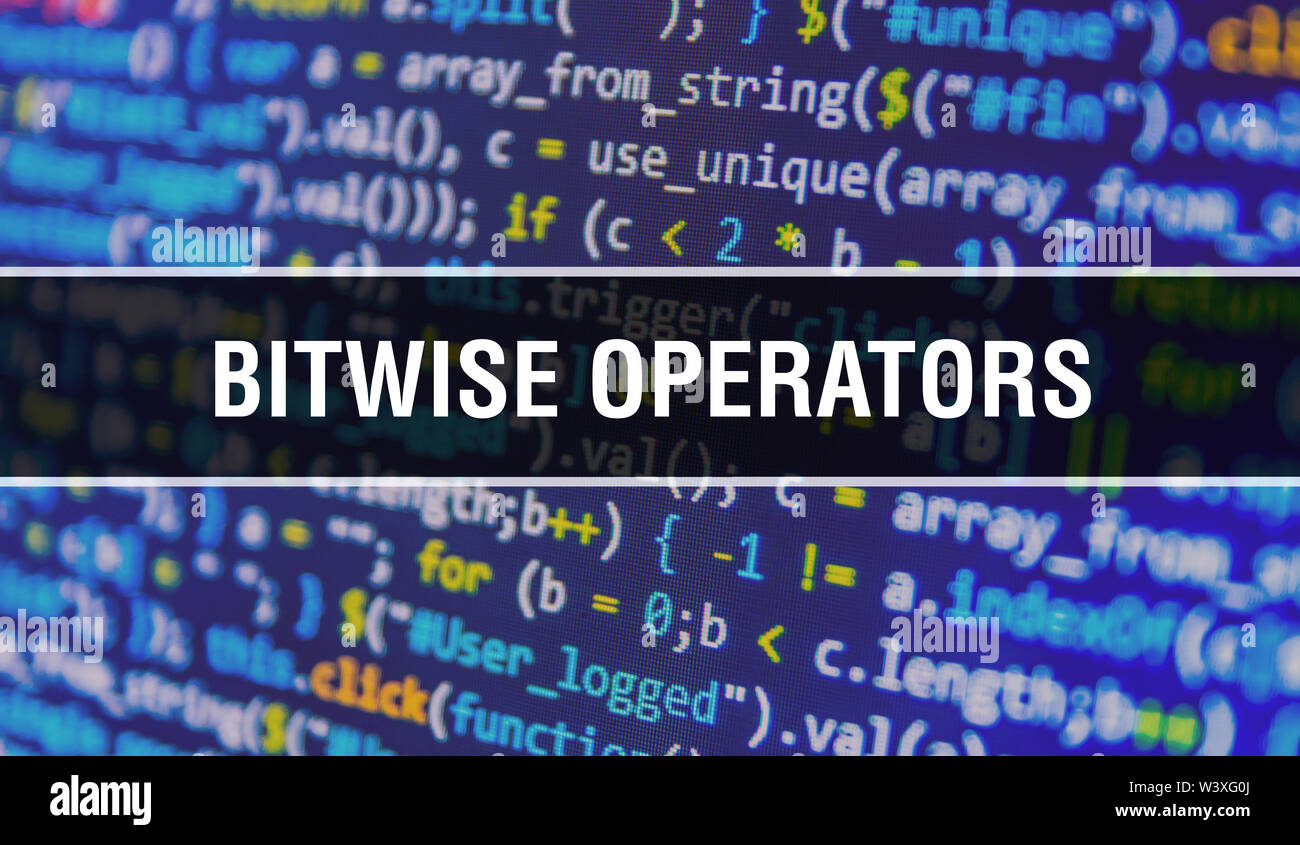 Bitwise operators background hi-res stock photography and images - Alamy
