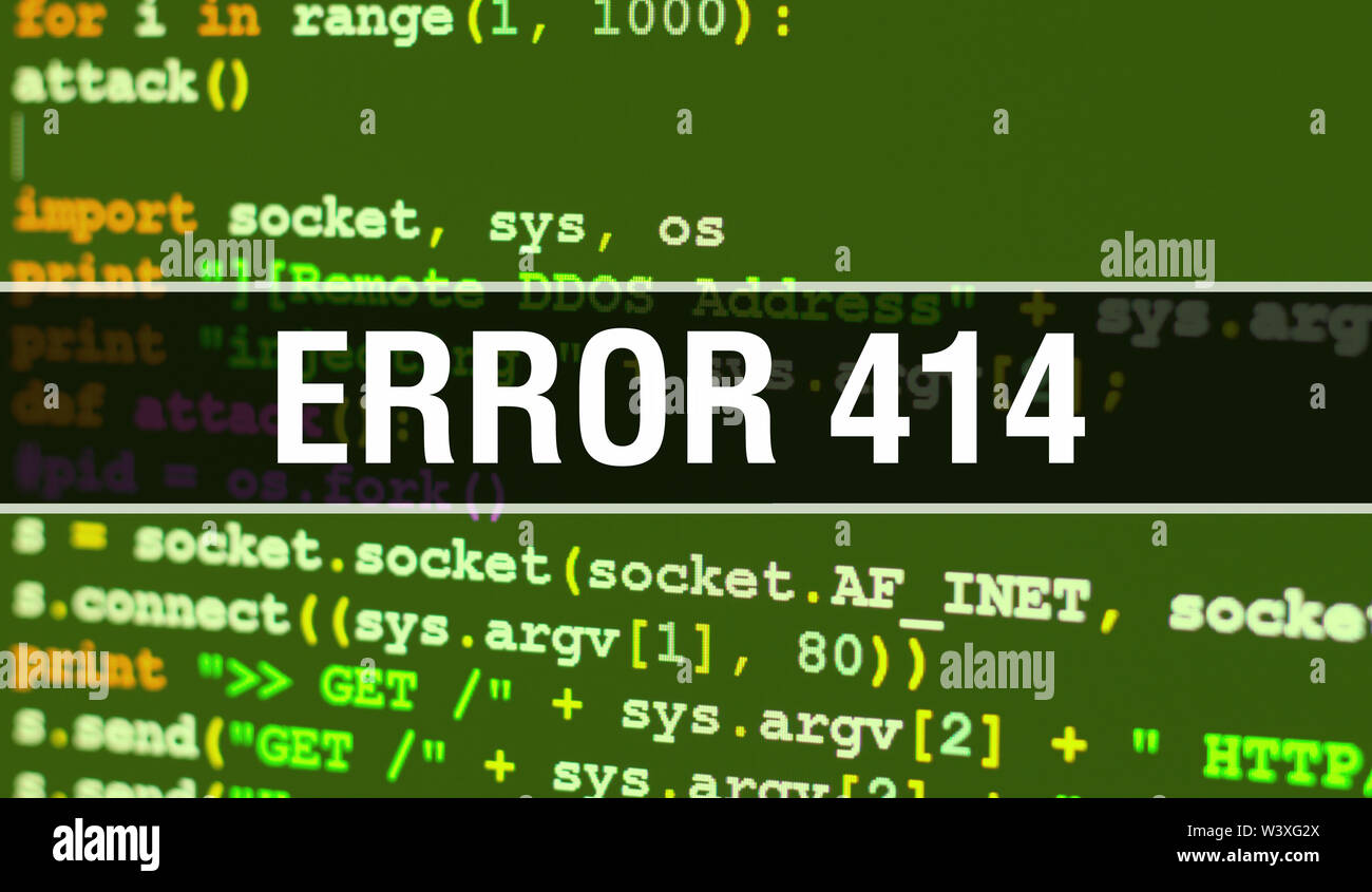Error 414 image hi-res stock photography and images - Alamy
