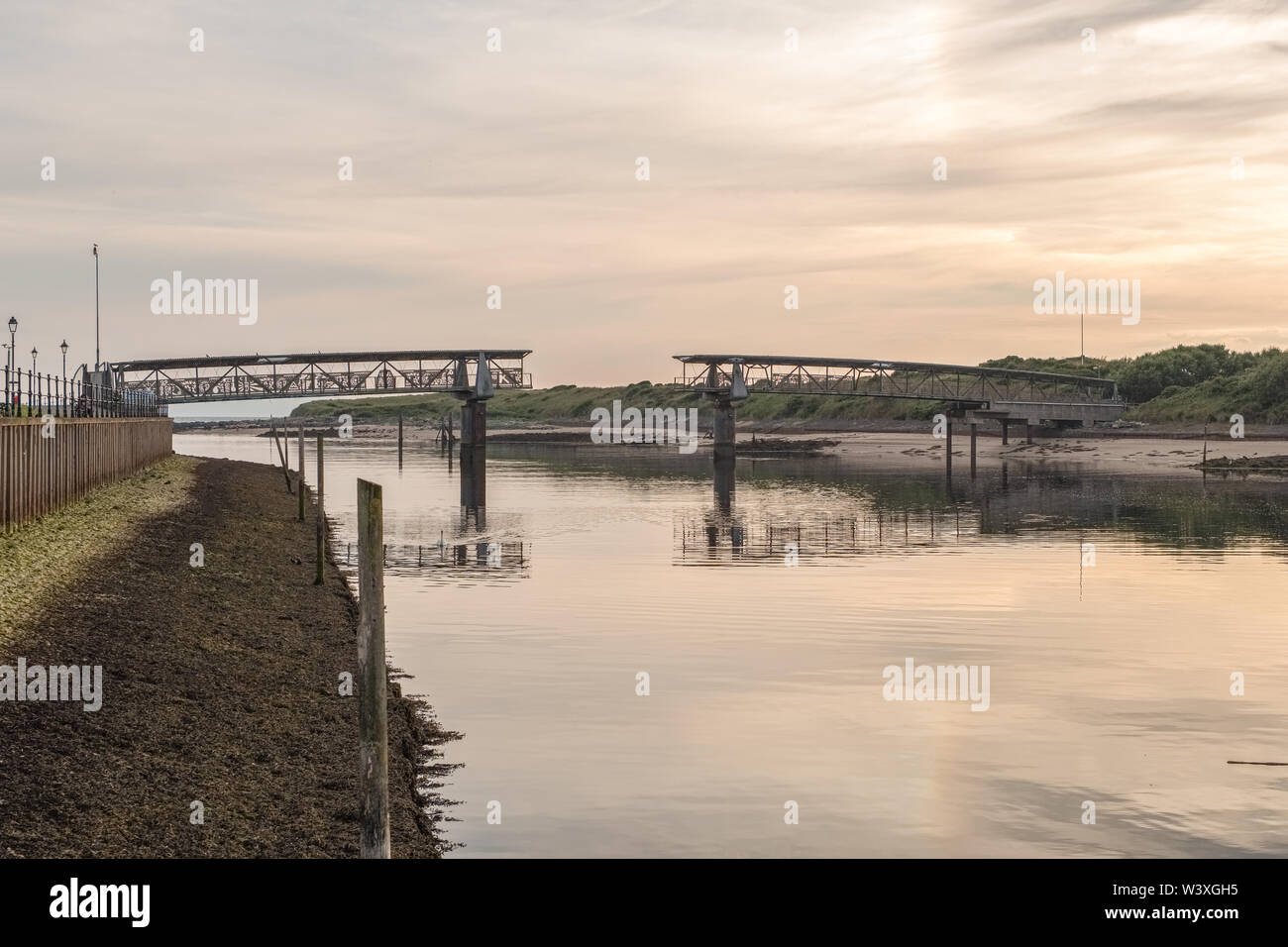 Irvine Harbour North Ayrshire Scotland and the old Science Museum