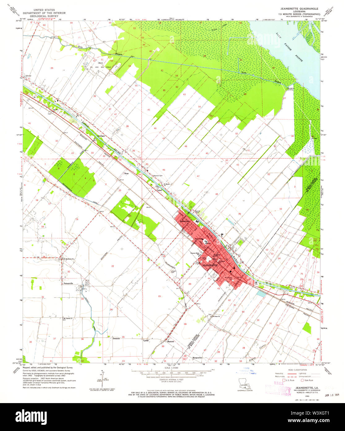 Jeanerette map hires stock photography and images Alamy