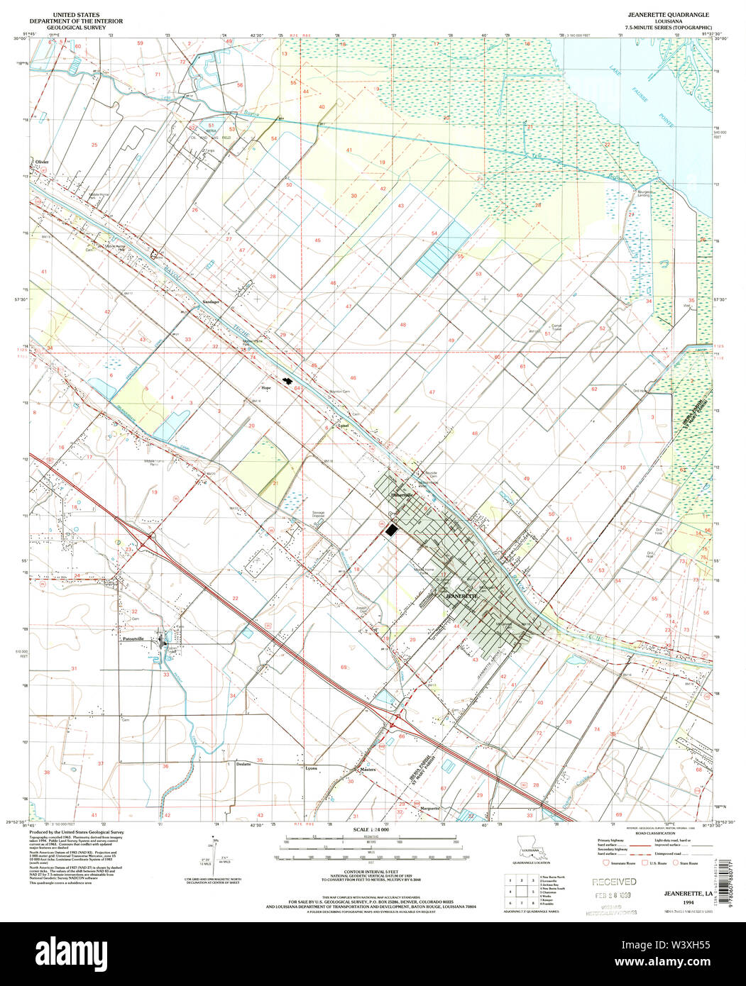 Jeanerette map hires stock photography and images Alamy