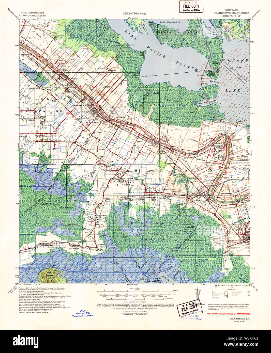 Jeanerette map hires stock photography and images Alamy