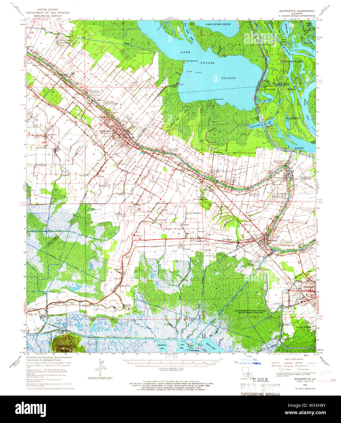 Jeanerette map hires stock photography and images Alamy