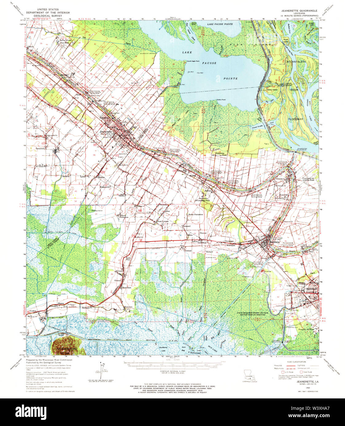 Jeanerette louisiana map Cut Out Stock Images & Pictures Alamy