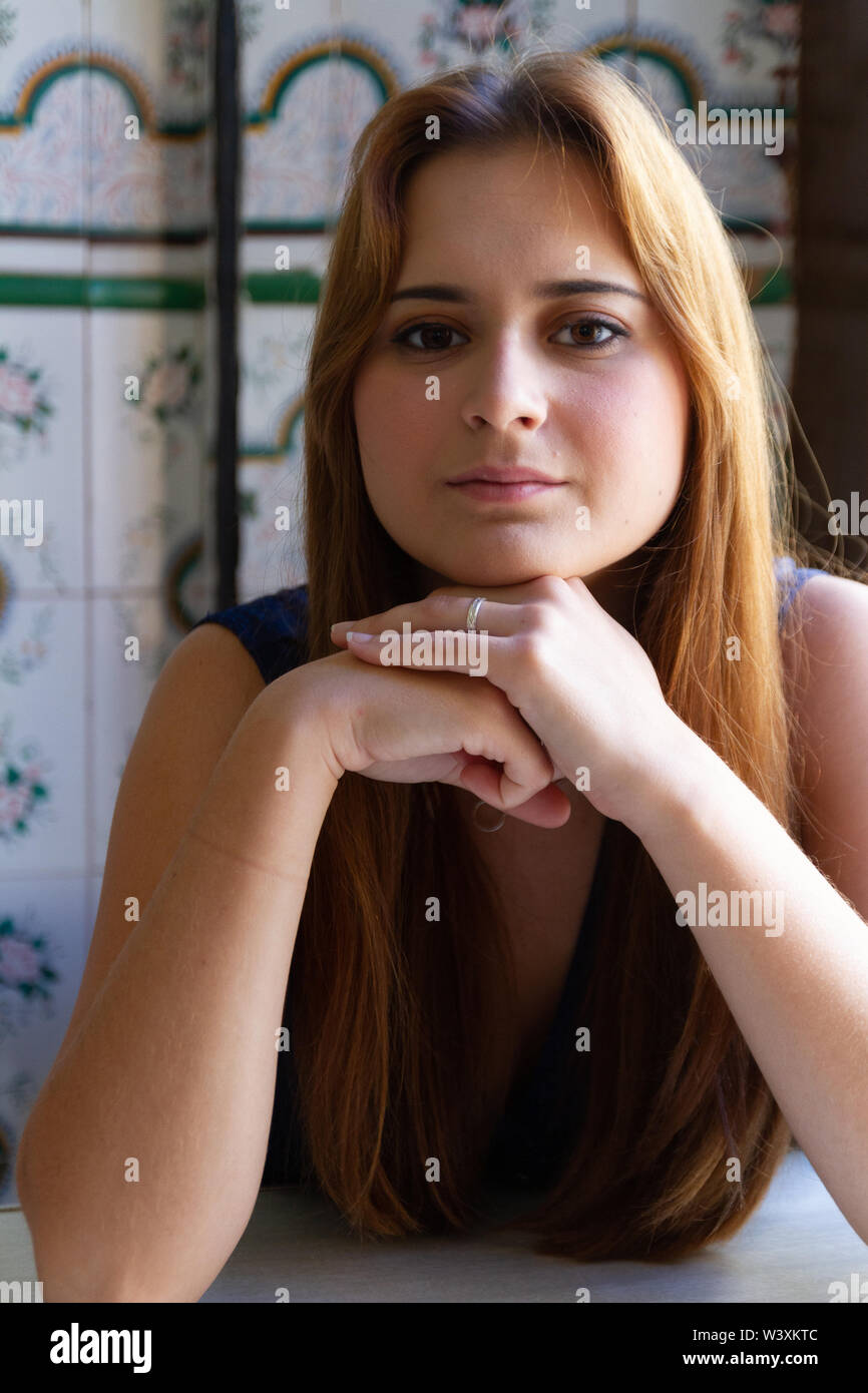 Young Actress Posing With Window Lighting Stock Photo 260585820