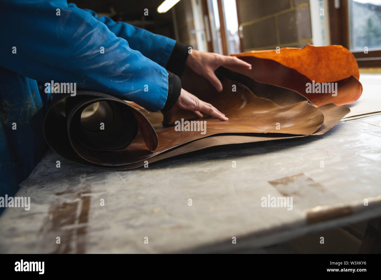 Parchment makers UK Stock Photo Alamy