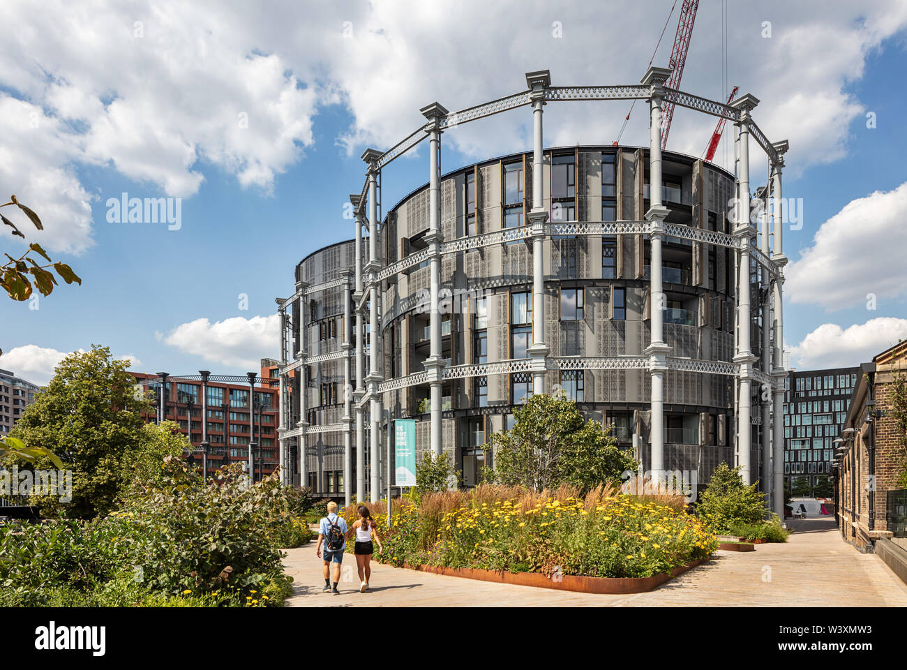 Gasholders London Apartments, King's Cross, London Stock Photo Alamy