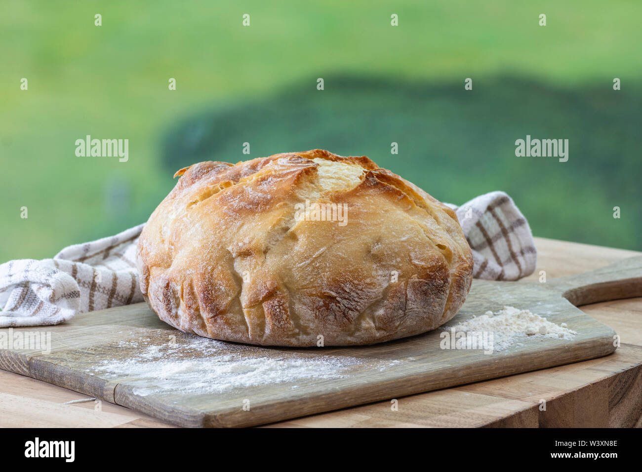 Fresh sourdough bread UK Stock Photo Alamy