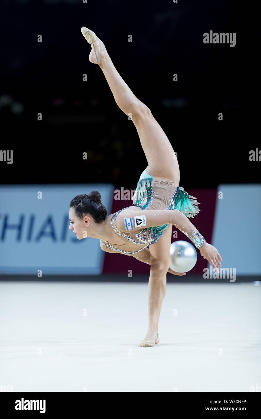 Linoy Ashram From Israel Performs Her Ball Routine During 2019 Grand Prix De Thiais Stock Photo Alamy