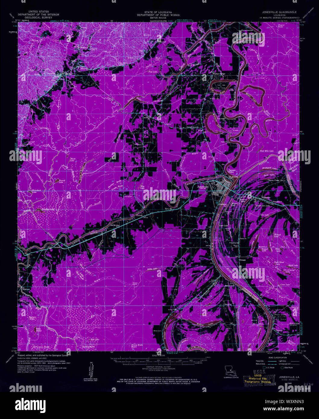 Map of jonesville hires stock photography and images Alamy