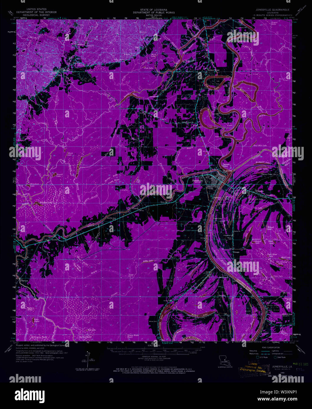 Map of jonesville hires stock photography and images Alamy