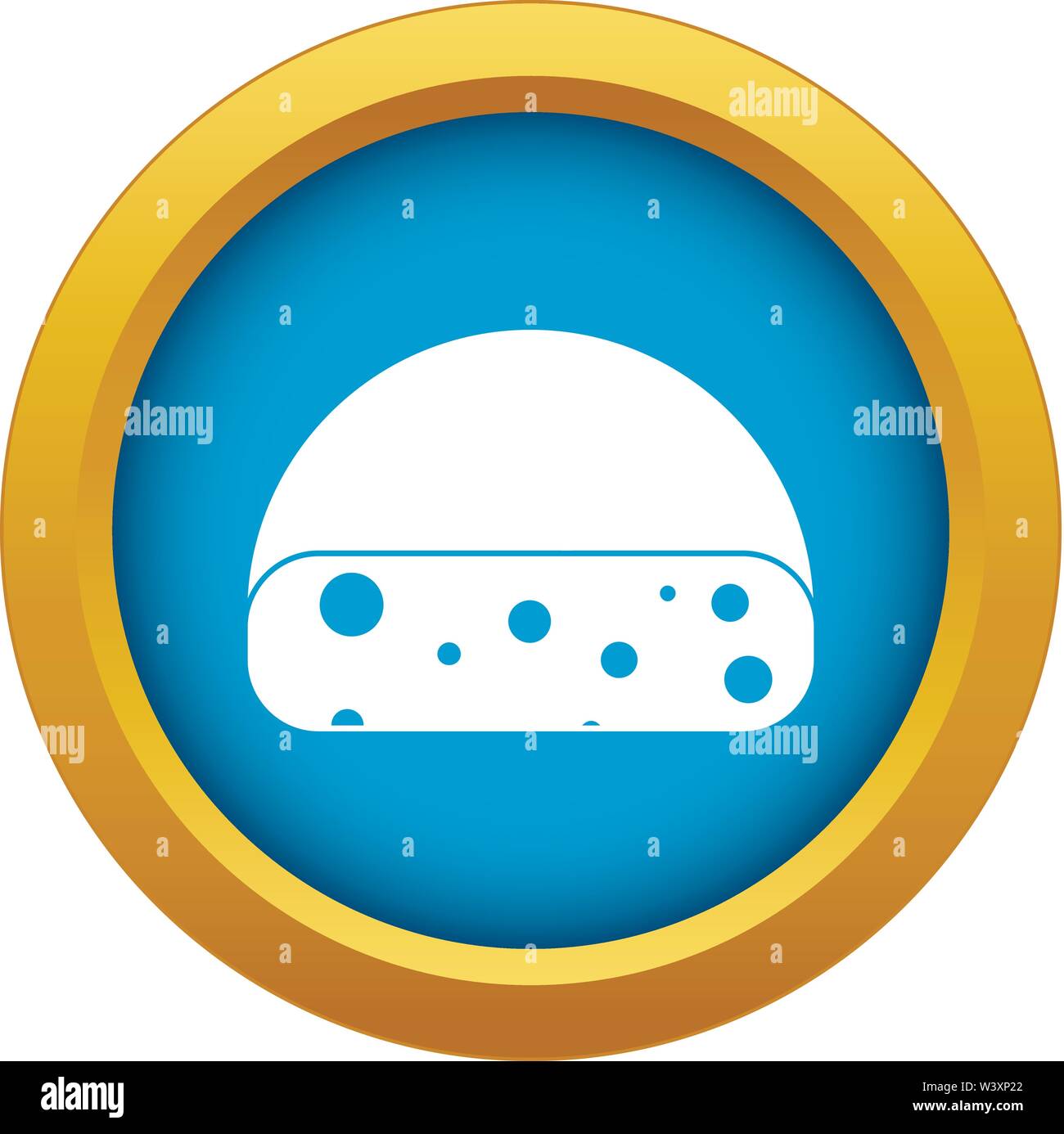 Dutch cheese icon blue vector isolated Stock Vector Image & Art - Alamy