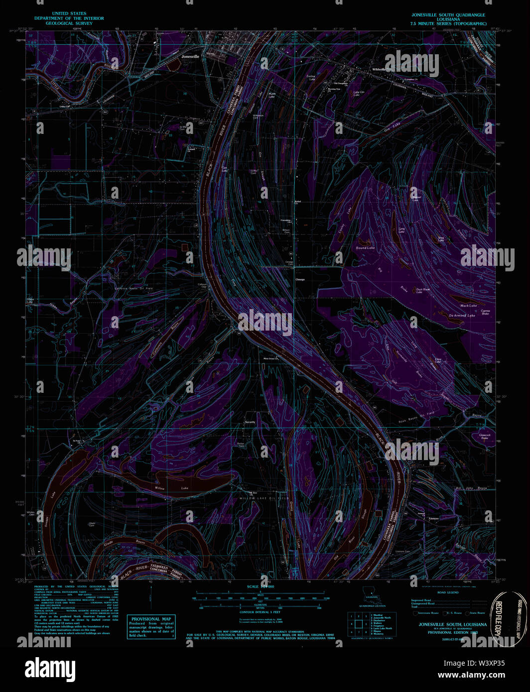 Map of jonesville hires stock photography and images Alamy