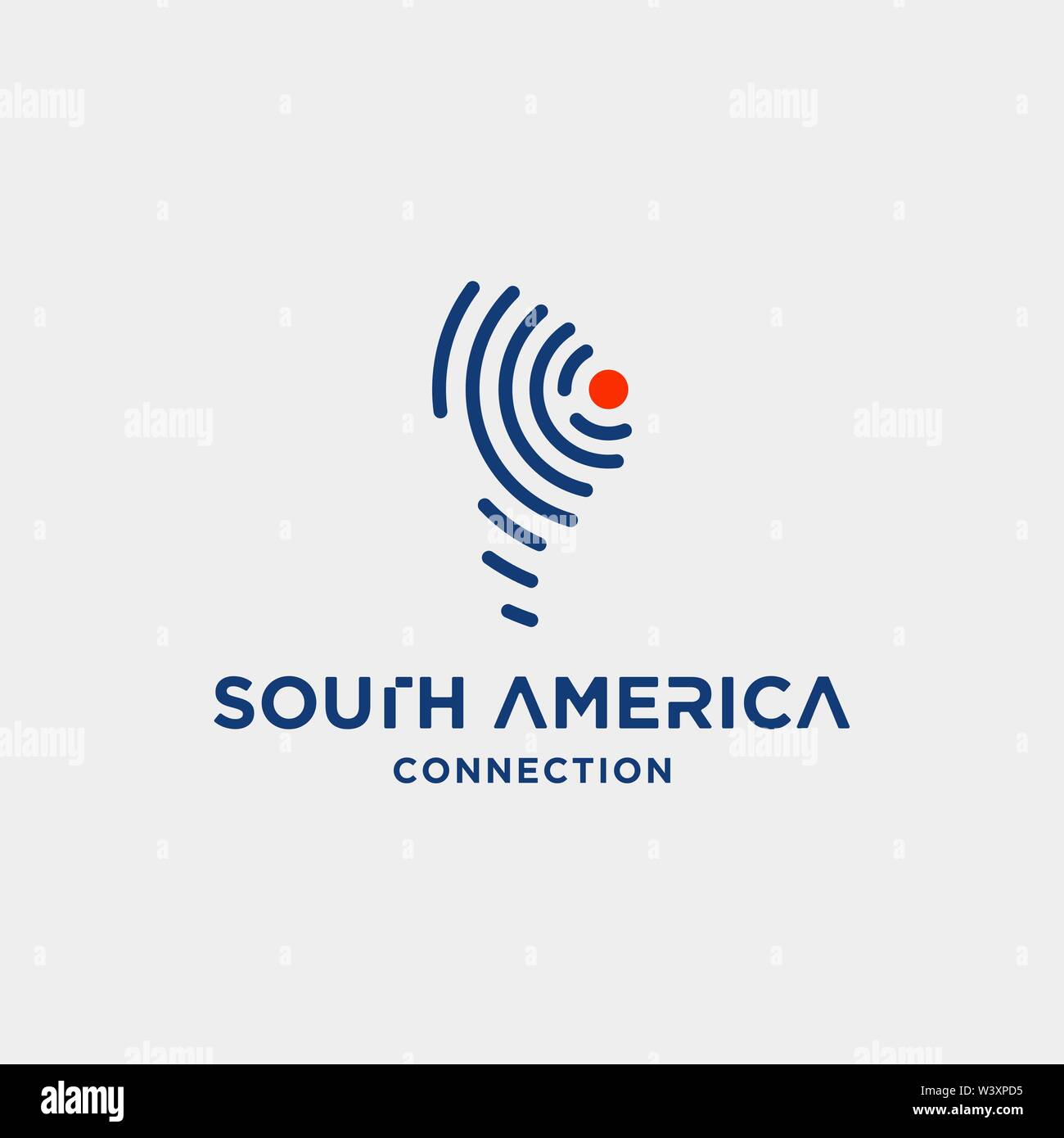 south america signal logo design vector wifi symbol icon