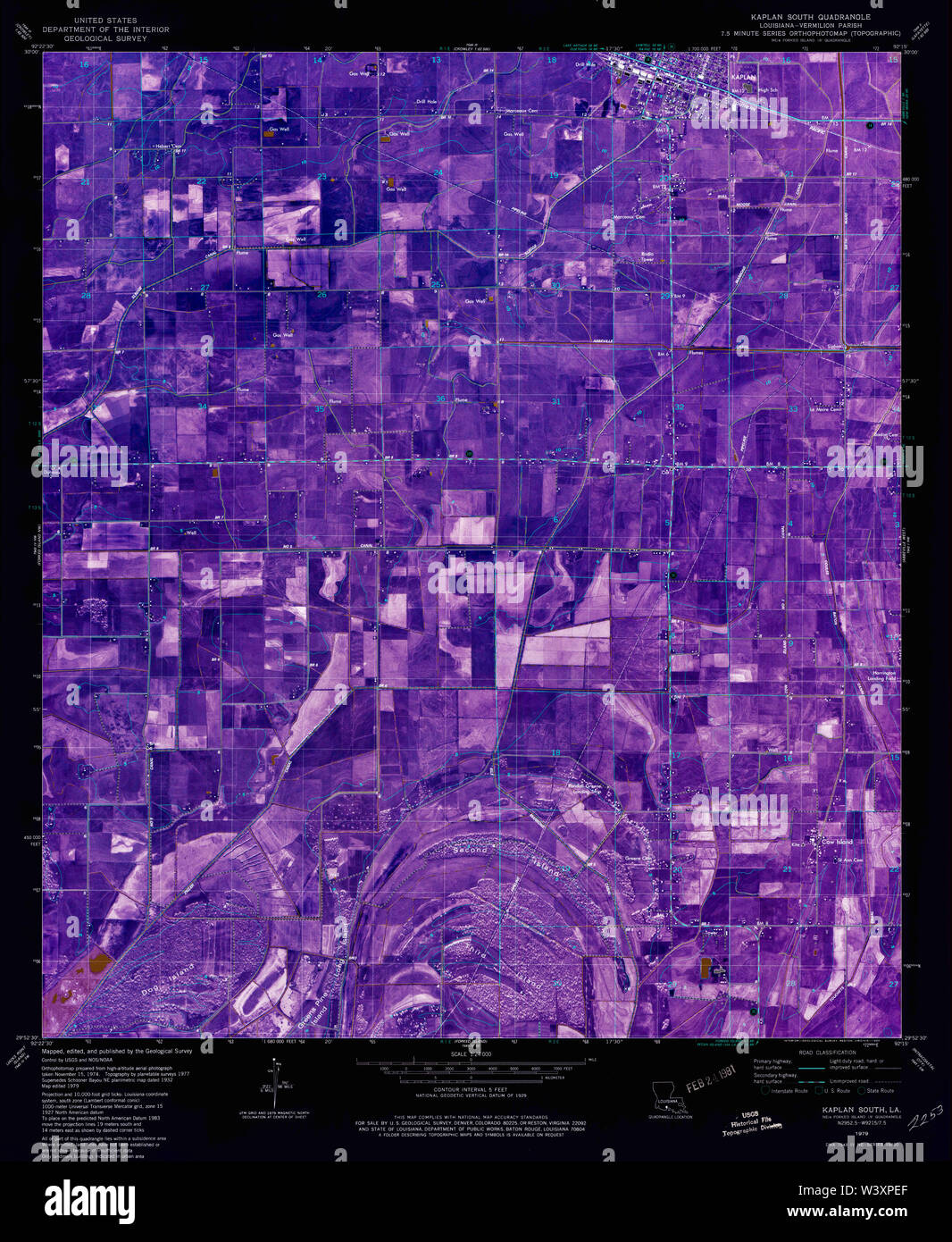 Kaplan louisiana map hires stock photography and images Alamy