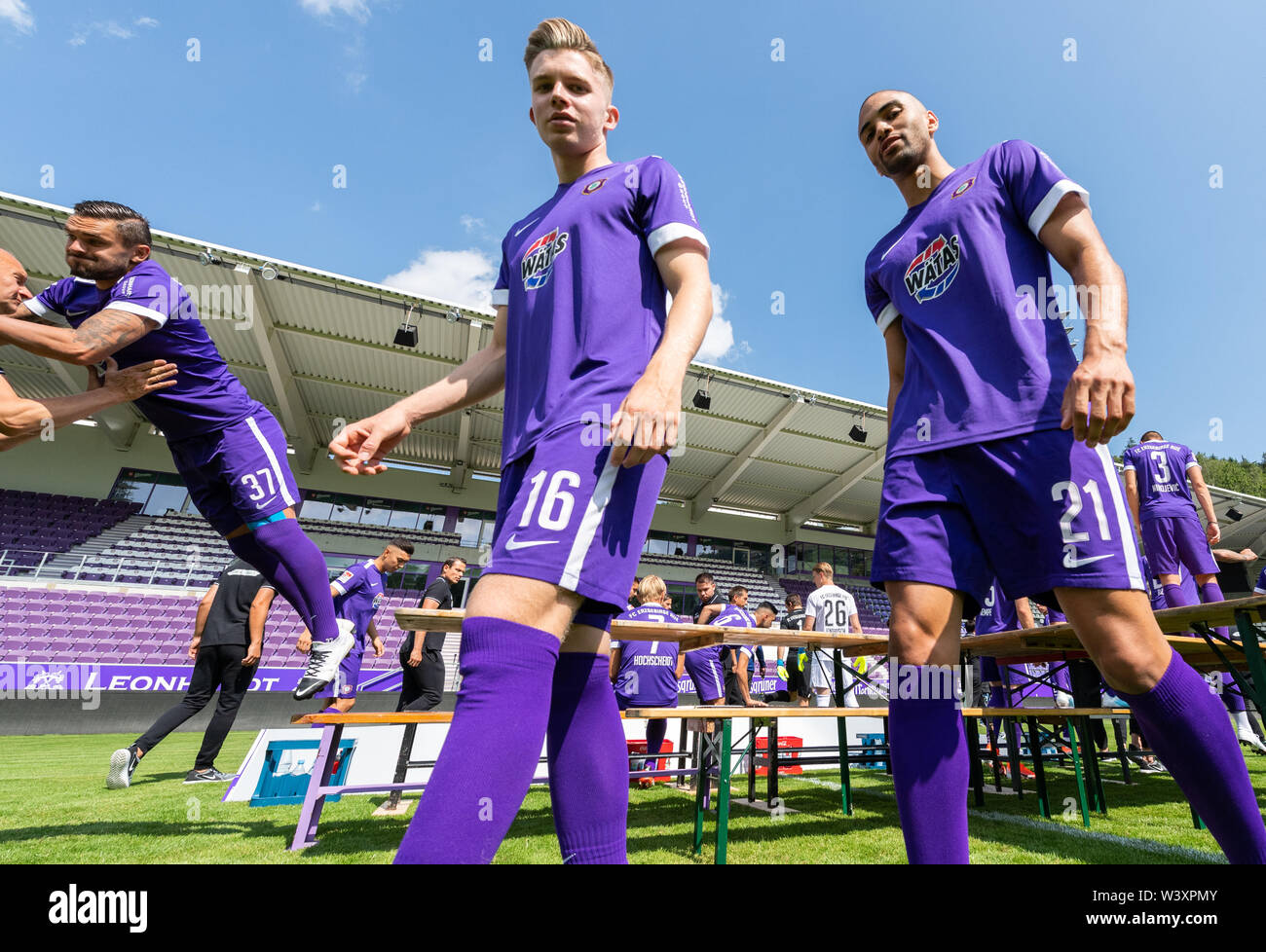 Aue Germany 18th July 2019 Soccer 2nd Bundesliga Fototermin Fc Erzgebirge Aue For The Season 2019