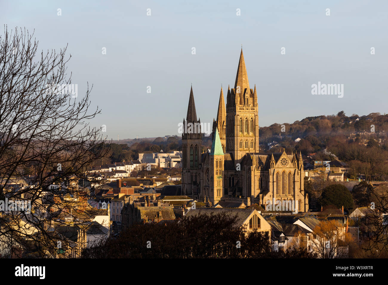 Truro Cathedral; Cornwall; UK Stock Photo