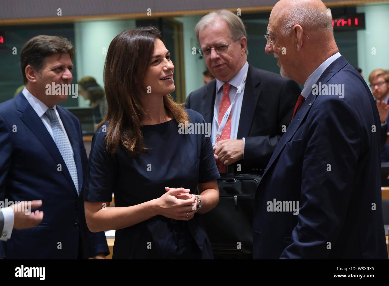 Brussels, Belgium. 18th July 2019. Hungarian Minister of Justice Judit Varga attends in an EU General Affairs Council. Credit: ALEXANDROS MICHAILIDIS/Alamy Live News Credit: ALEXANDROS MICHAILIDIS/Alamy Live News Stock Photo