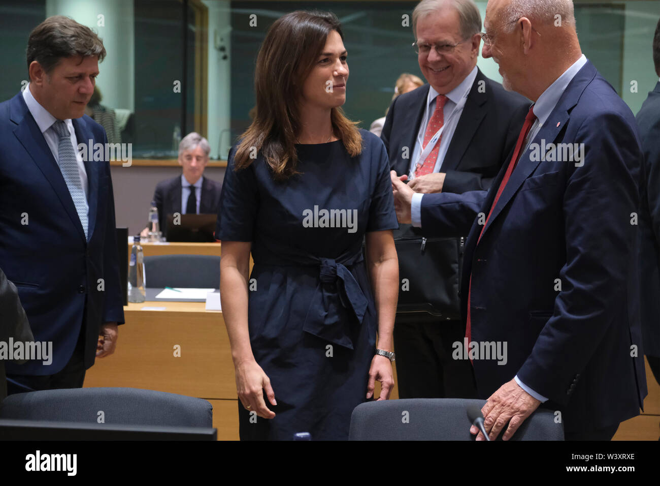 Brussels, Belgium. 18th July 2019. Hungarian Minister of Justice Judit Varga attends in an EU General Affairs Council. Credit: ALEXANDROS MICHAILIDIS/Alamy Live News Credit: ALEXANDROS MICHAILIDIS/Alamy Live News Stock Photo