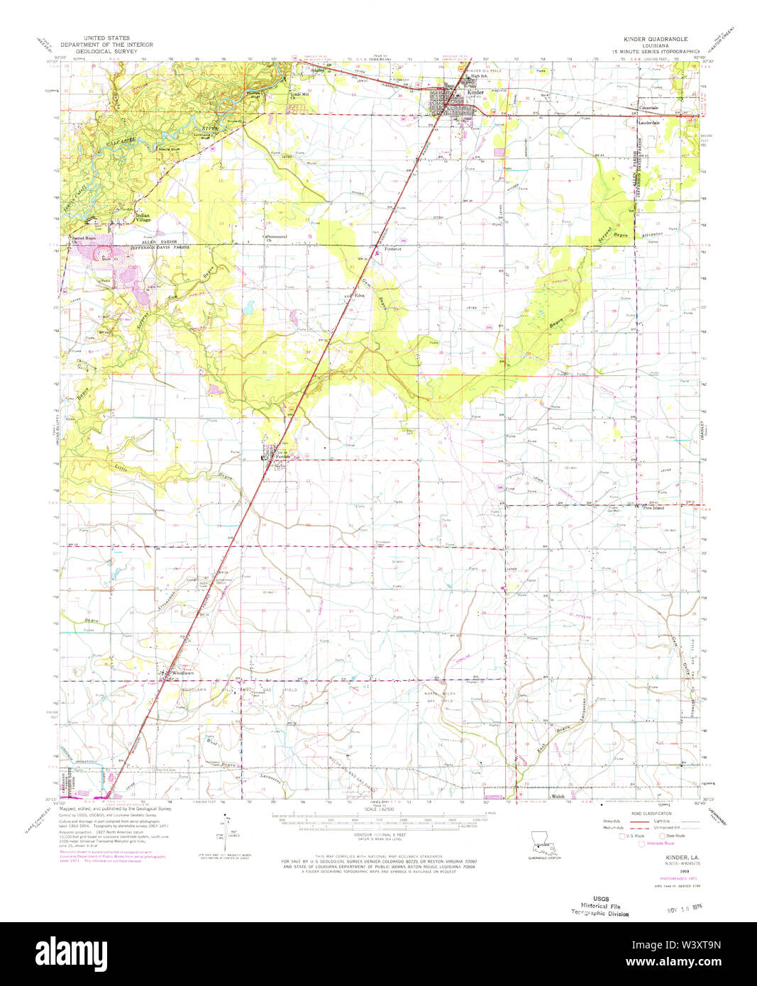 Kinder louisiana map hires stock photography and images Alamy