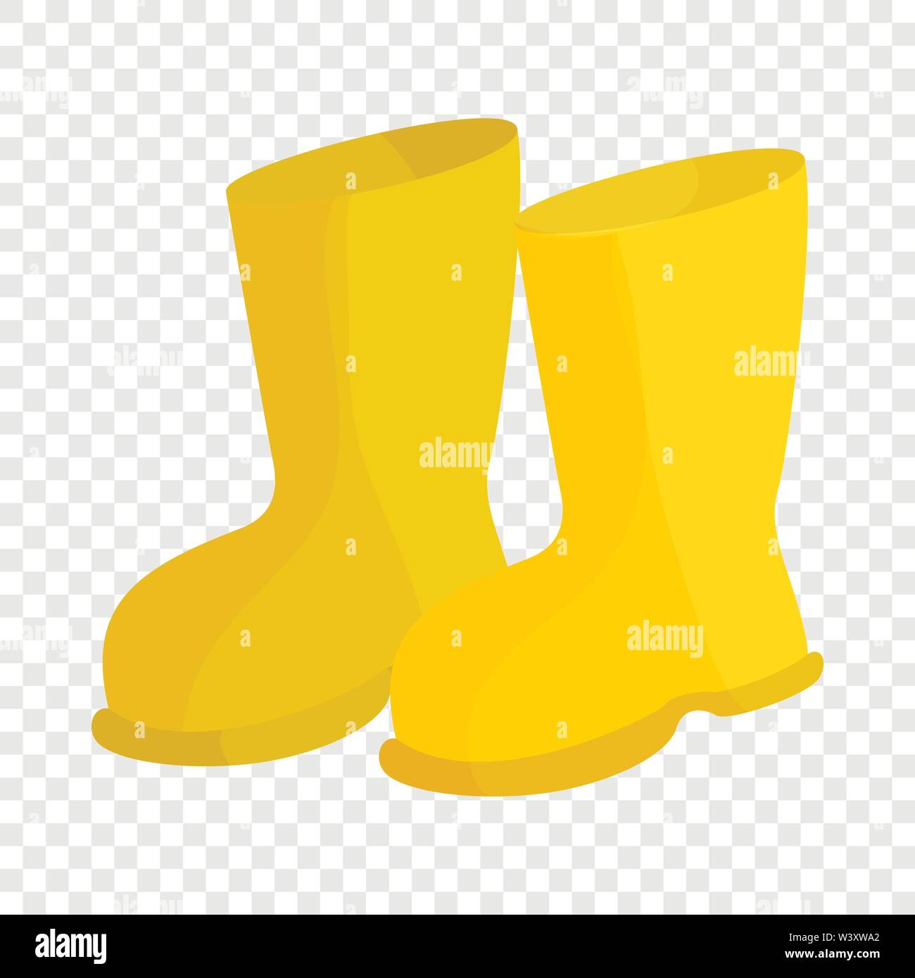 Yellow rubber boots icon, cartoon style Stock Vector Image & Art - Alamy