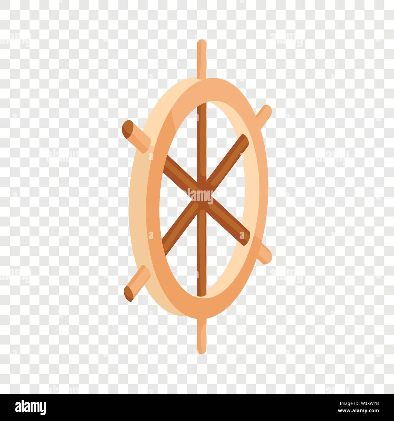 Wooden ship wheel icon, cartoon style Stock Vector Image & Art - Alamy