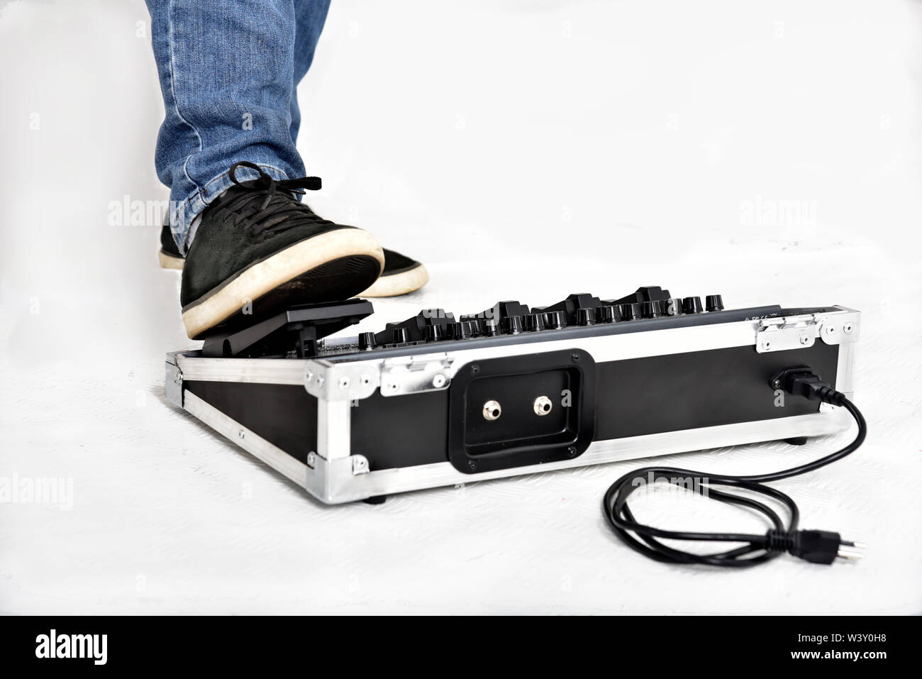 effects equipment on white background. Stock Photo