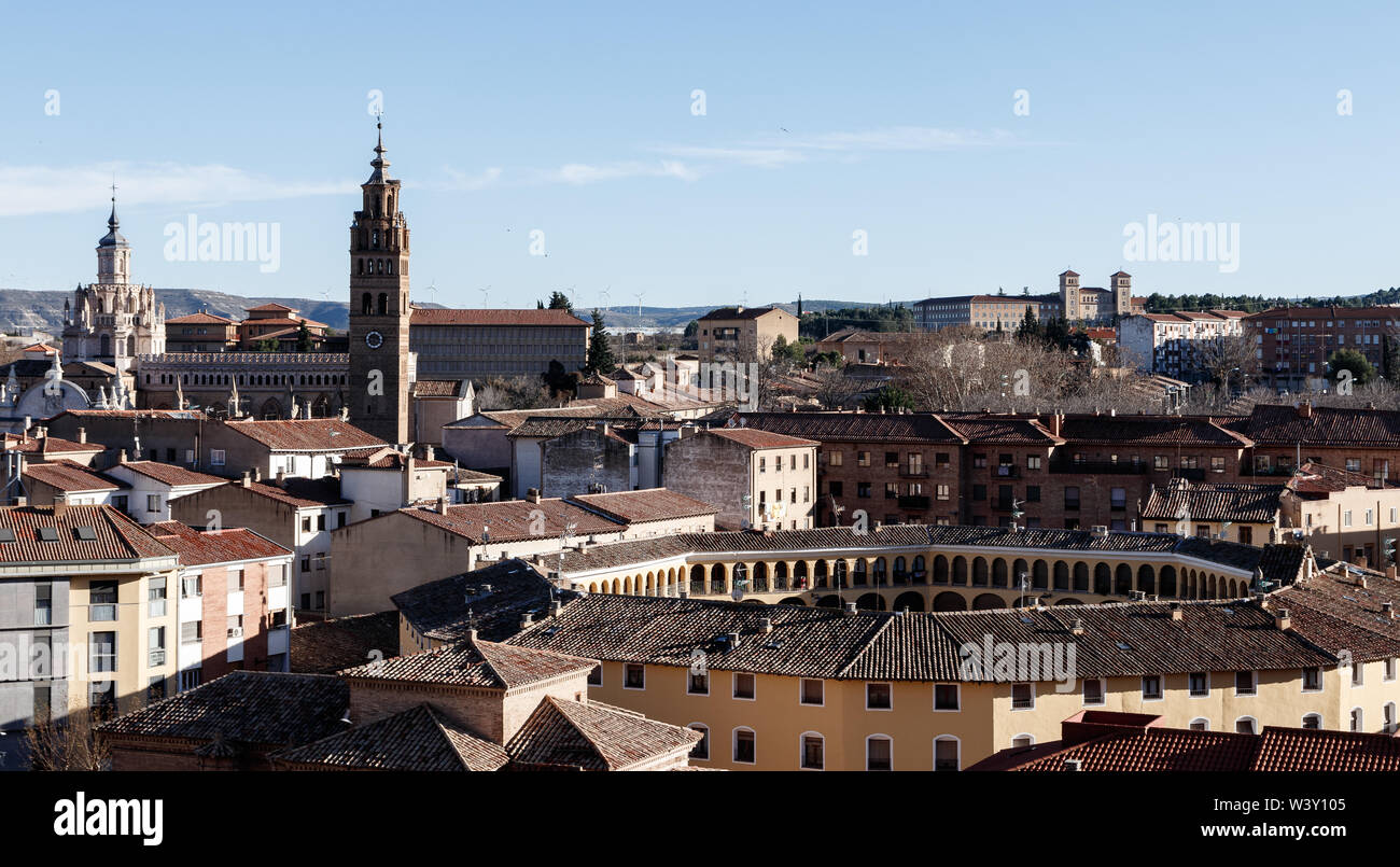 view of the ancient town of tarazona Stock Photo