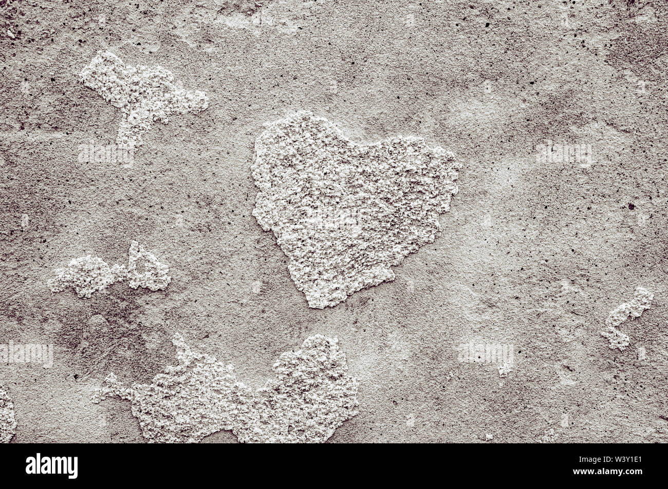 Original Background Of Natural Cement Plaster Textured Walls With Cracks And Heart Shaped Pattern Black White Stock Photo Alamy