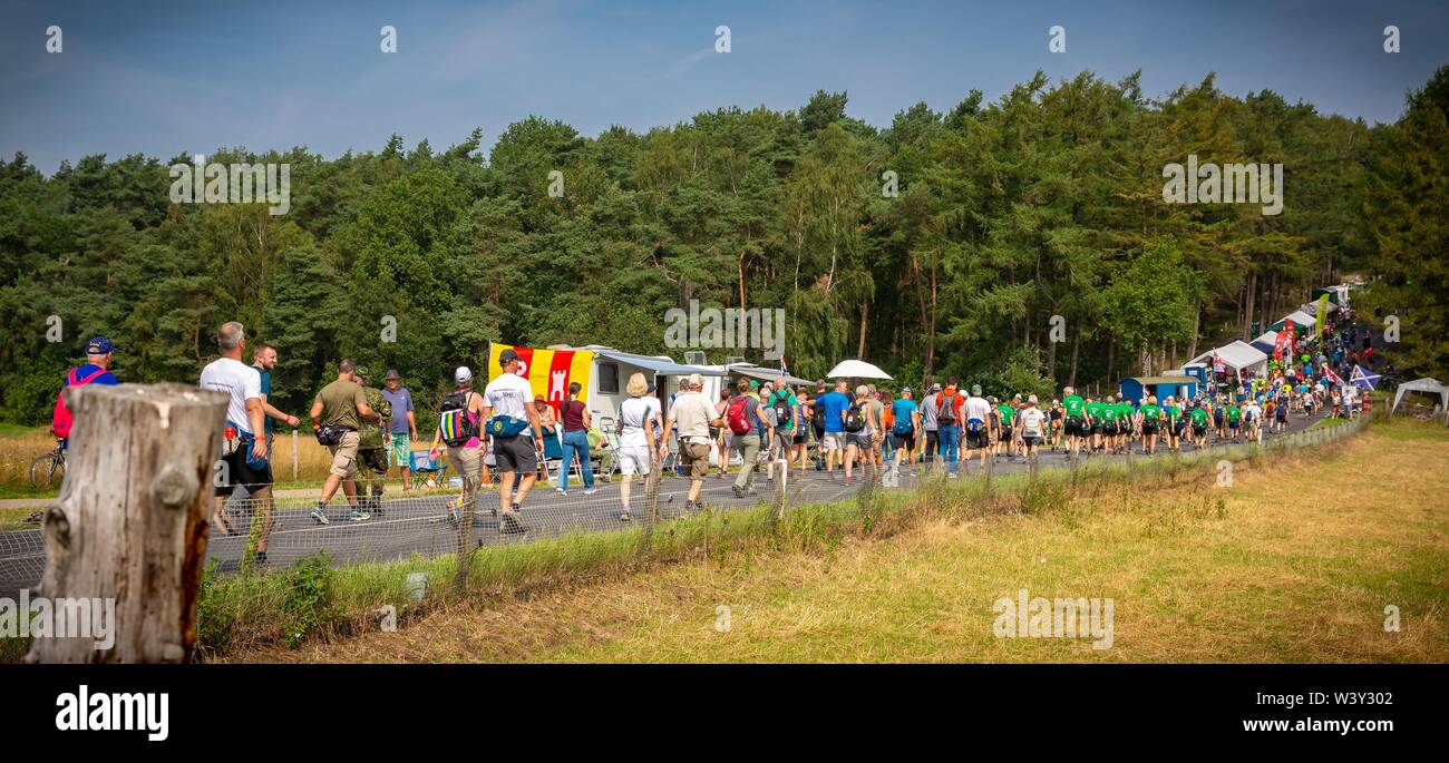 18-07-2019: 3th day of the Vierdaagse of Nijmegen, Day of Groesbeek, Zevenheuvelenweg, 4days Stock Photo