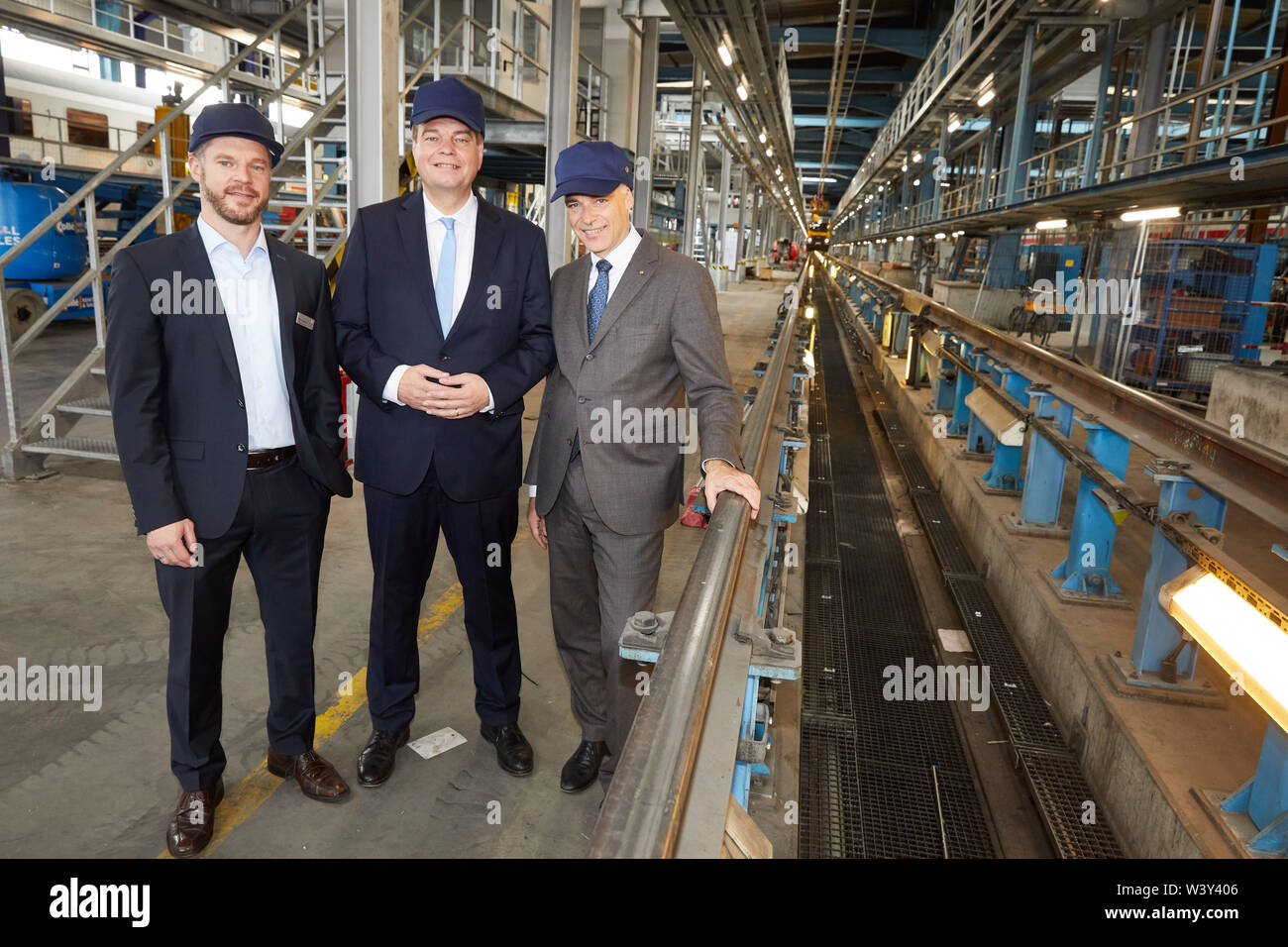 18 July 2019 Hamburg Marc Hermann L R Head Of Supply And Maintenance At Deutsche Bahn Enak 6903