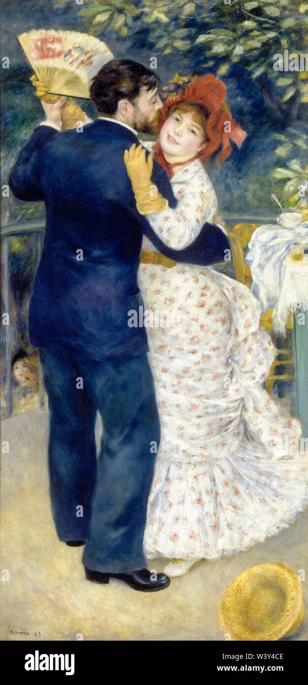 Pierre-Auguste Renoir, Country Dance, painting, 1883 Stock Photo